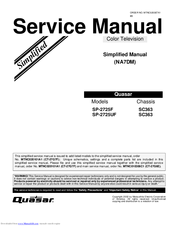 Quasar SP-2725F Service Manual
