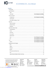 IC Realtime CONSOLE-5X User Manual