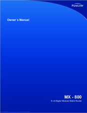 PureLink MX-800 Owner's Manual
