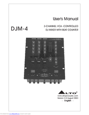 Alto DJM-4 User Manual