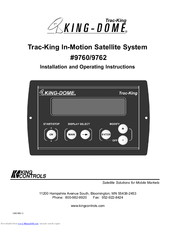 King-Dome Trac-King In-Motion 9762 Installation And Operating Instruction