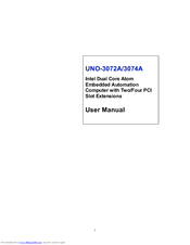 Advantech UNO-3074A User Manual