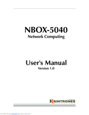 Sintrones NBOX-5040 User Manual