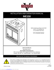 Ventis ME150 Installation And Operation Manual