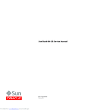 Sun Oracle Blade X4-2B Service Manual