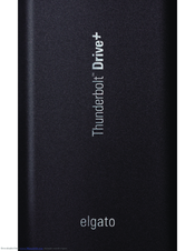 Elgato Thunderbolt Drive+ User Manual
