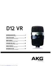AKG D12 VR User Instructions