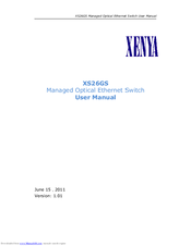 Xenya XS26GS User Manual