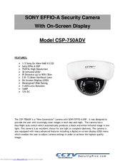 CCTV CSP-750ADV User Manual