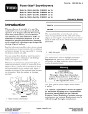 Toro Power Max 38644 Operator's Manual