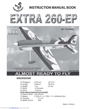 Black Horse Model Extra 260-EP BH55 Instruction Manual Book