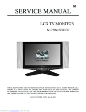 ViewSonic N1750W Service Manual