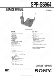 Sony SPP-SS964 Service Manual