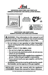 FMI CGEFP33NRC Owner's Operation And Installation Manual