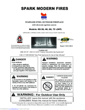Spark SS60ST Owner's Operation And Instruction Manual