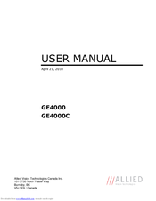 Allied Vision Technologies Prosilica GE4000C User Manual