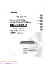 Toshiba XDE600KU Owner's Manual