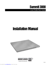 Rice Lake Summit 3000 Installation Instructions Manual