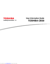 Toshiba Chromebook CB30 Series User's Information Manual