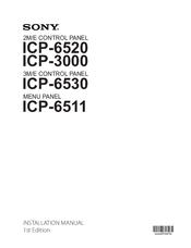 Sony ICP-6511 Installation Manual
