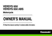 Kawasaki versys 1000 2015 Manuals | ManualsLib