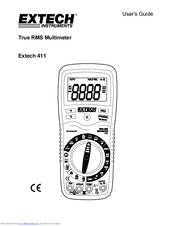 Extech Instruments 411 User Manual