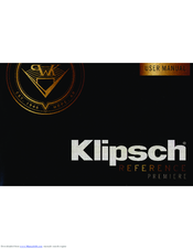 Klipsch RP-150M User Manual