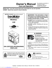 Heatiator C40 Owner's Manual