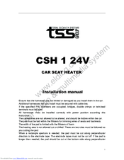 Total Security Systems CSH 1 24V Installation Manual