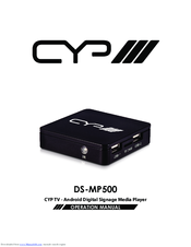 CYP DS-MP500 Operation Manual