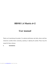 SHENZHEN HDCVT CV-HDM-962 User Manual