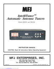 MFJ IntelliTuner -994 Instruction Manual