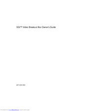 Silicon Graphics VBOB Owner's Manual