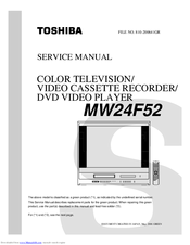 Toshiba MW24F52 Service Manual