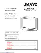 Sanyo CE28D4-C Service Manual