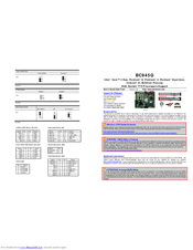BCM BC945G User's Quick Start Card