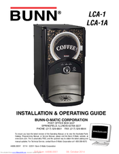 Bunn LCA-1 Installation & Operating Manual