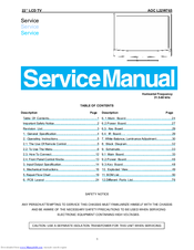 AOC L22W765 Service Manual