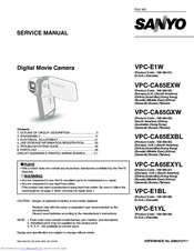 Sanyo VPC-E1W Service Manual