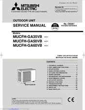 Mitsubishi Electric MUCFH-GA60VB Service Manual