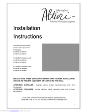 Alturi ALT30S NG Installation Instructions Manual