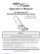 Saber Edge LM-22ABS Operator's Manual