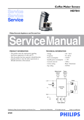 Philips HD7823/80 Service Manual