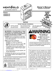 Heat&Glo CERONA-36 Owner's Manual