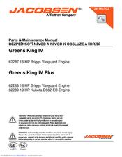 Jacobsen Greens King IV Plus 62288 Parts & Maintenance Manual