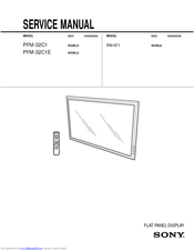Sony PFM-32C1E Service Manual
