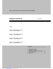 Elitex TAC-18CHSA series Service Manual