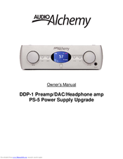 Audio Alchemmy DDP-1 Owner's Manual