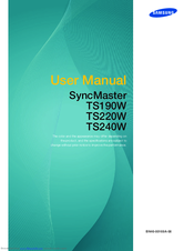 Samsung SyncMaster TS240W User Manual