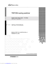 Triton BES-0808/110 Installation Manual